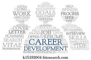 Career development in word tag cloud Career development in word tag cloud