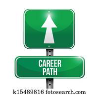 career path road sign illustration career path road sign illustration
