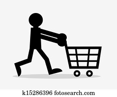 carro de compras, figura