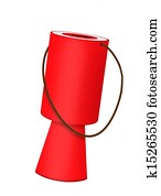 Charity fundraising collecting box, isolated Charity fundraising collecting box, isolated