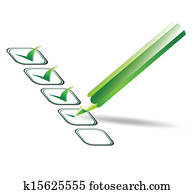 Check list. Vector illustration