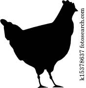 chicken silhouette chicken silhouette