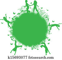 Children and nature background Children and nature background
