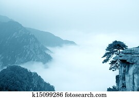 cloud and mist,mountain landscape
