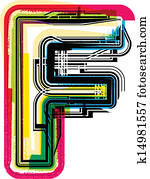 , alphabet, block, calligraphy, capital, chisel, f, letter, script