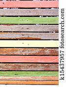Colorful wooden fence Colorful wooden fence