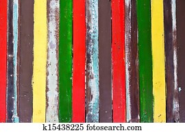 Colorful wooden fence Colorful wooden fence