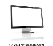 Computer Monitor with reflection Computer Monitor with reflection