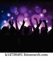 Concert or club background Concert or club background