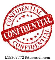 Confidential red stamp Confidential red stamp