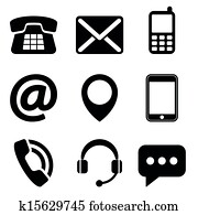 Contact us icons Contact us icons