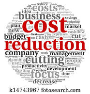 Costs reduction concept
