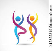 Couple dancing logo vector Couple dancing logo vector