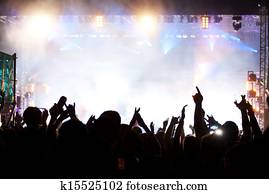 Crowd at concert Crowd at concert