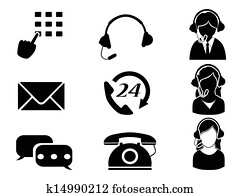 customer service icon set customer service icon set