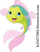 Cute cartoon fish Cute cartoon fish