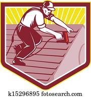dachdecker, roofing, arbeiter, früher dachdecker, roofing, arbeiter, früher
