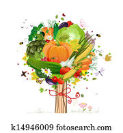 decorative tree vegetable decorative tree vegetable