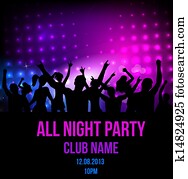 disko, party, plakat, hintergrund disko, party, plakat, hintergrund