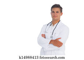 Doctor smiling with arms crossed