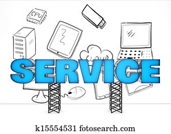Electronics service concept 