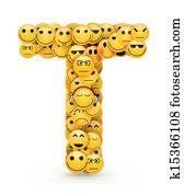 Emoticons letter T Emoticons letter T