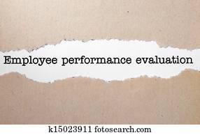 Employee performance evaluation Employee performance evaluation