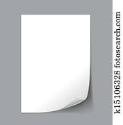 Empty paper sheet