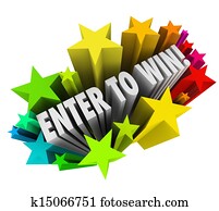 Enter To Win Stars Fireworks Contest Raffle Entry Jackpot