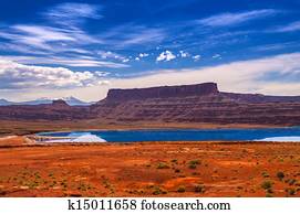 Evaporation Ponds near Potash Road in Moab Utah
