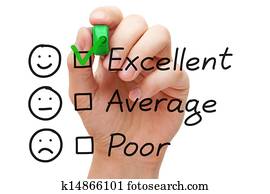 excelente, serviço freguês, avaliação, forma