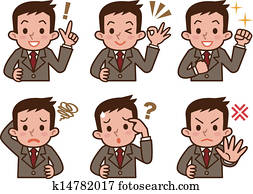 Expression of businessman Expression of businessman