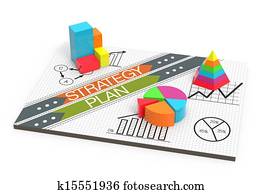 Financial business charts and graphs