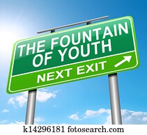 Fountain of youth concept. Fountain of youth concept.