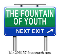 Fountain of youth concept. Fountain of youth concept.