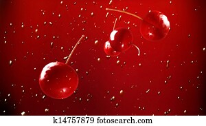 fresh cherry falling down wine fresh cherry falling down wine