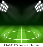 fussball, hintergrund, mit, hell, punkt- lichter fussball, hintergrund, mit, hell, punkt- lichter