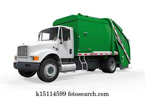 Garbage Truck Isolated Garbage Truck Isolated