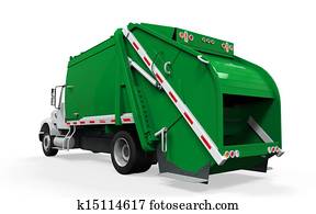Garbage Truck Isolated Garbage Truck Isolated