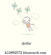 gente, y, dinero., illustration.