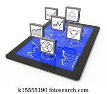 geschaefts, schaubild, wachstum