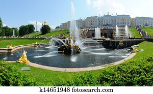 Grand cascade in Pertergof