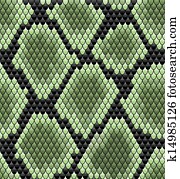 Green seamless snake skin pattern Green seamless snake skin pattern