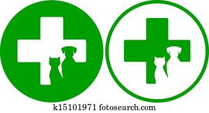 green veterinary icons green veterinary icons