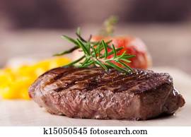 grilled steak with fries and tomato grilled steak with fries and tomato