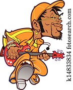 Grooving Bass Player