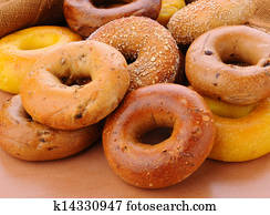Group of Assorted Bagels