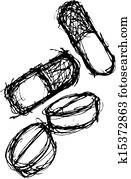 grunge drug in doodle style grunge drug in doodle style