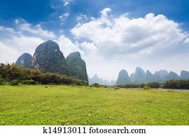 guilin scenery under the sky