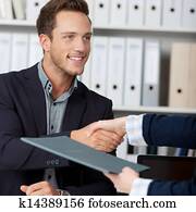Handshake While Job Interviewing